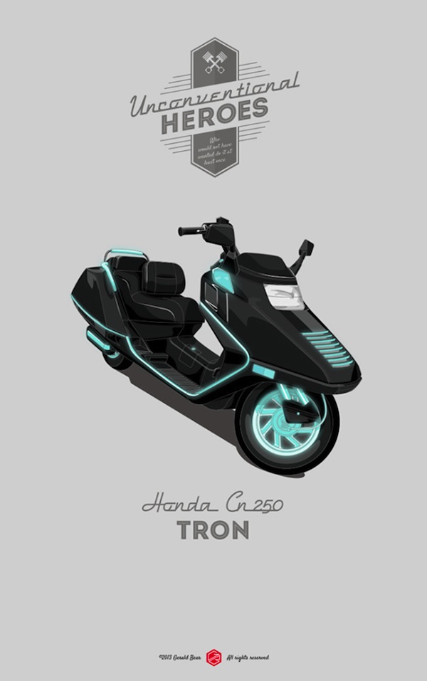 A moto futurista do filme Tron