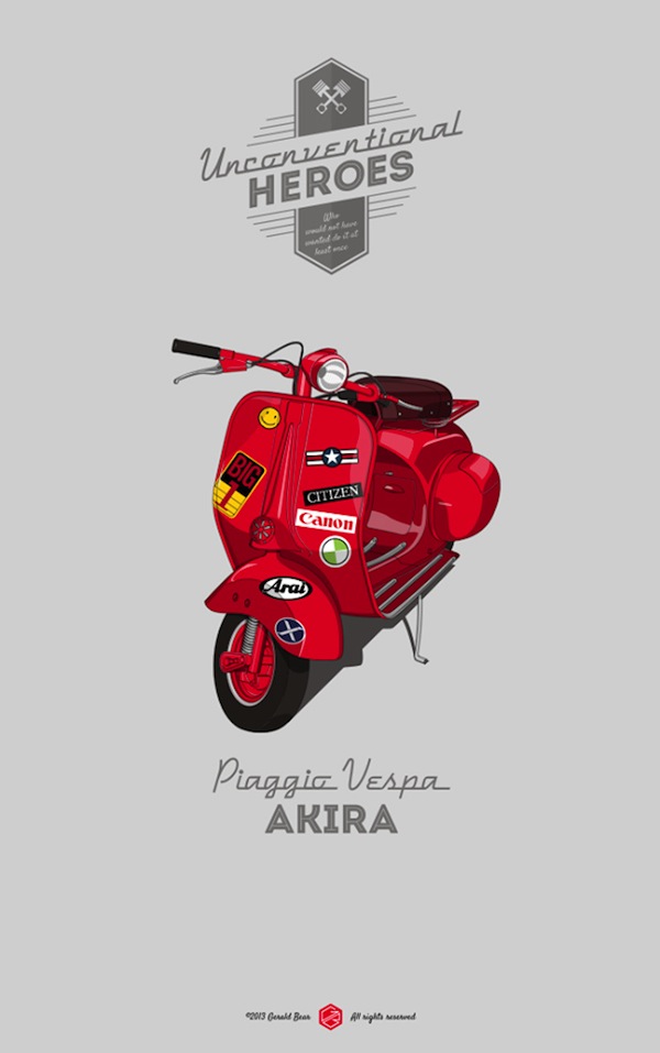 A motona de Kaneda, do desenho Akira