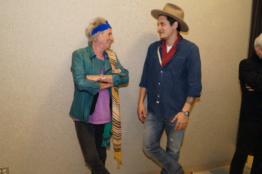 Keith Richards com John Mayer
