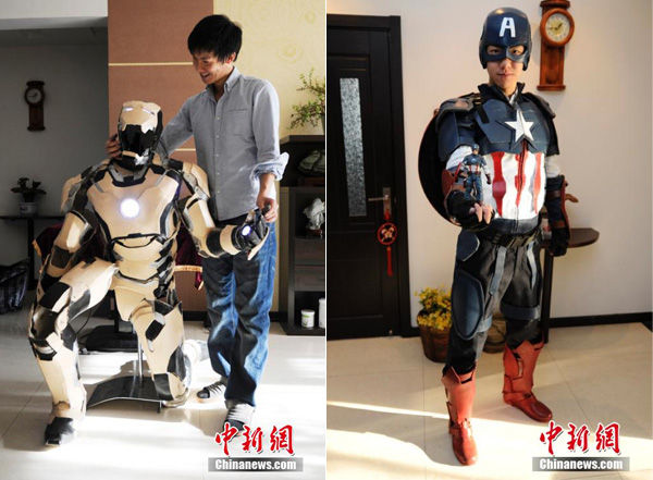 Zu Bingqun e os trajes de super-herói que ele construiu