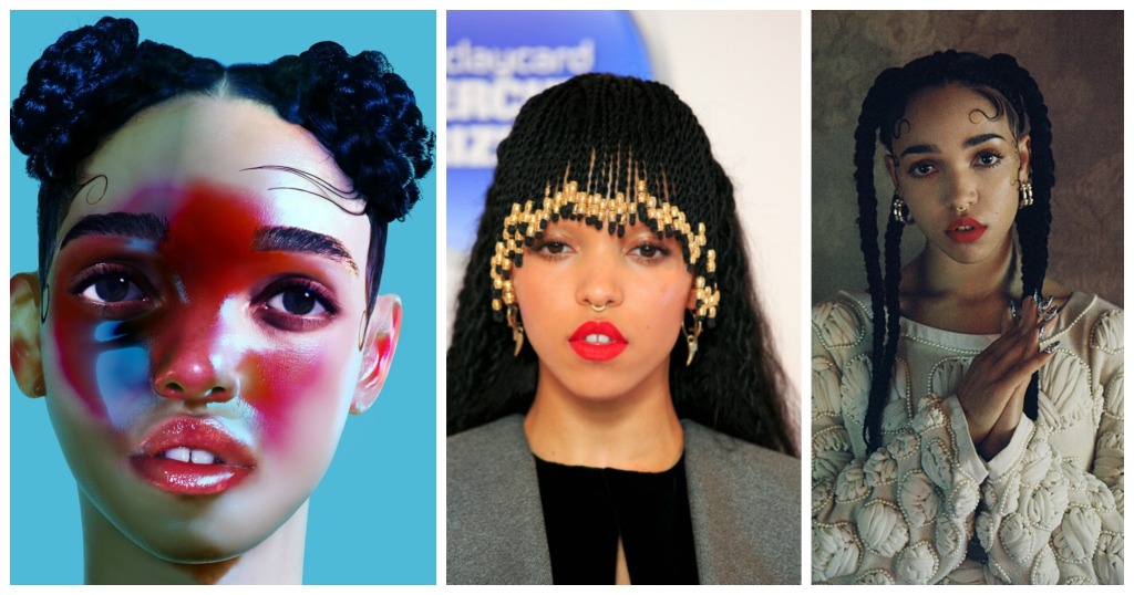 A cantora inglesa (e namorada do Robert Pattinson) adora inovar no penteado (que são sempre super legais e exóticos). Ela já apareceu por aí com coques, trancinhas, franja rastafari... 