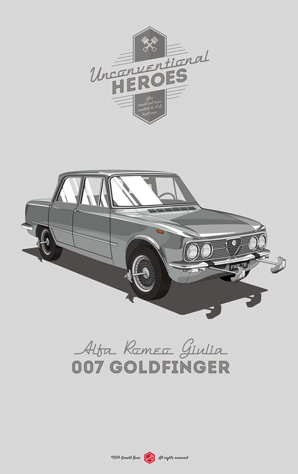 O carro de James Bond em 007 contra Goldfinger