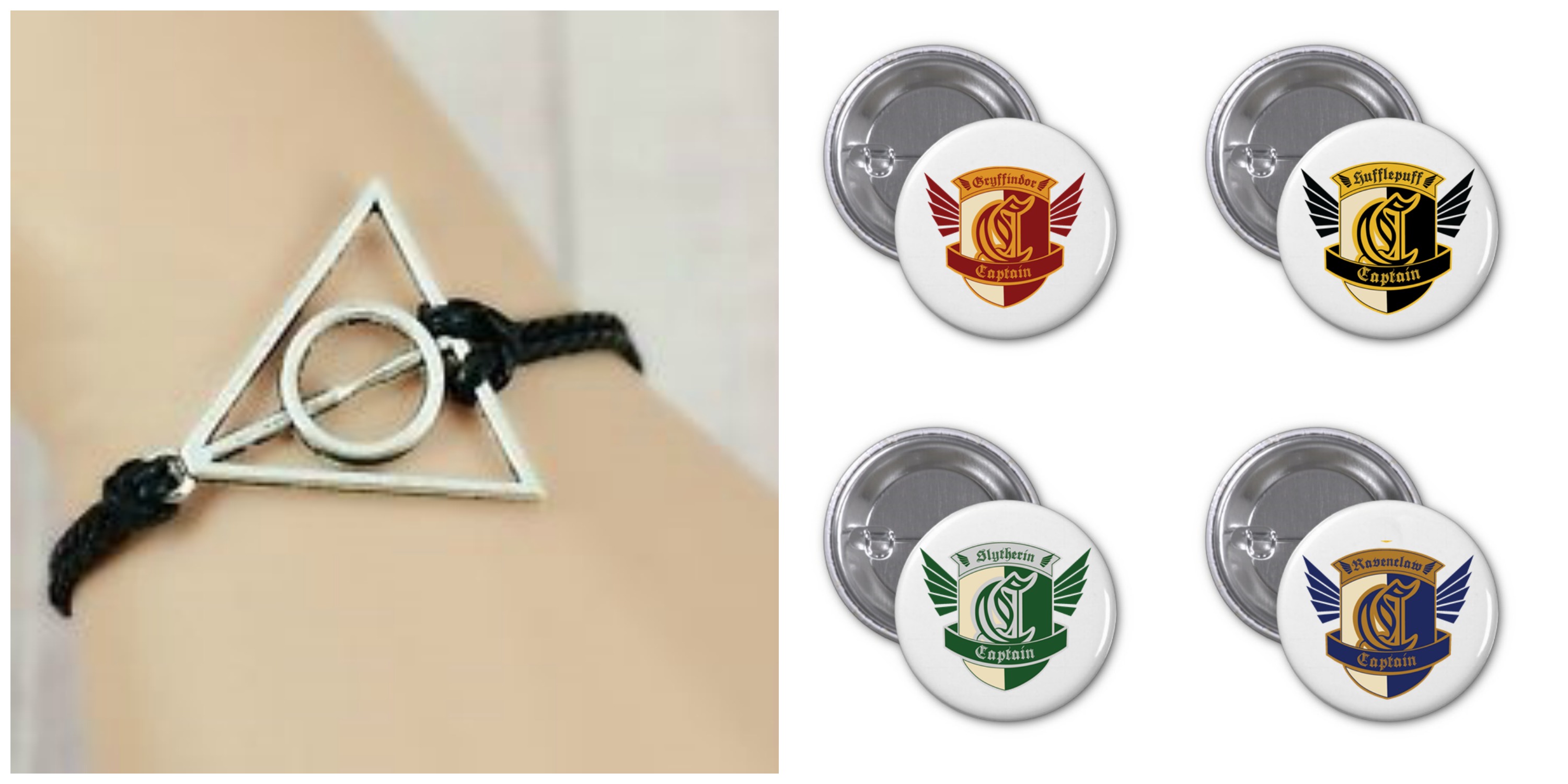 Quem não tem um amigo potterhead que atire a primeira pedra. E felizmente, esse tipo de amigo é extremamente fácil de agradar: é só dar algo relacionado à série, como essa <a href="http://bit.ly/1qBtrc4" target="_blank"><em>pulseira</em></a> fofíssima ou os <a href="http://bit.ly/1x6QQob" target="_blank"><em>bottons</em></a> de capitão de quadribol das casas de Hogwarts. A Varinha, R$ 16,90 e R$ 9.90