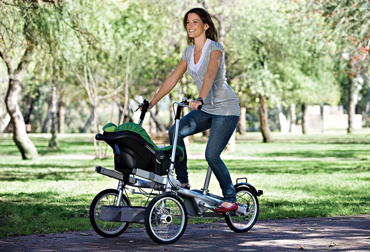 Uma bicicleta que vira carrinho para carregar a criançada, eis o que a Tagabike é. Talvez seria um tanto arriscado usá-la como transporte em ruas de metrópoles brasileiras, é verdade, mas, para passear com a família no parque, parece uma boa pedida.