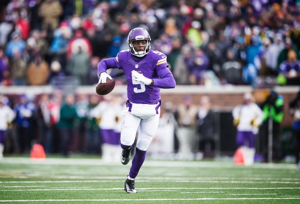 Estreante na liga, Teddy Bridgewater é o quartrback do Minnesota Vikings