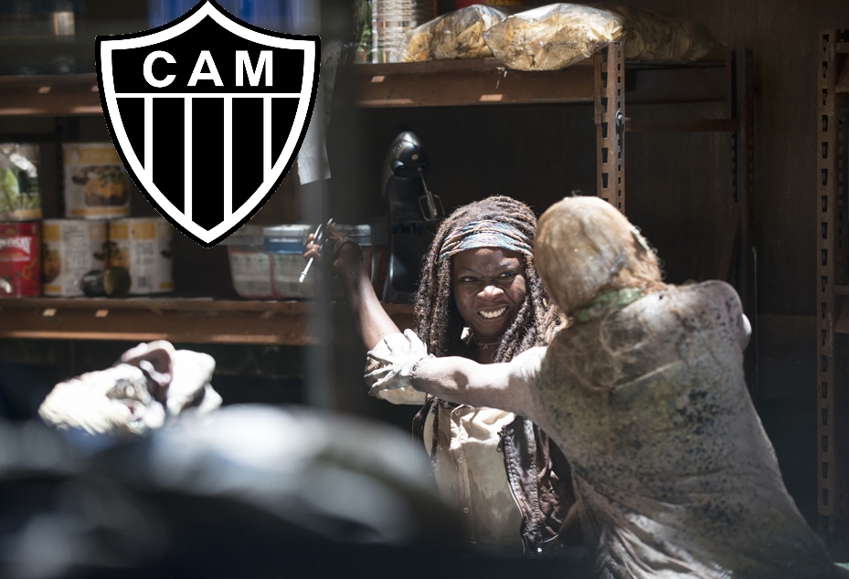 Michonne não apareceu tanto como na última temporada do seriado, o mesmo aconteceu com o Atlético-MG no Brasileiro. Os dois, contudo, sempre brilharam quando foram exigidos, vide a personagem com os zumbis e o Galo com o rival Cruzeiro