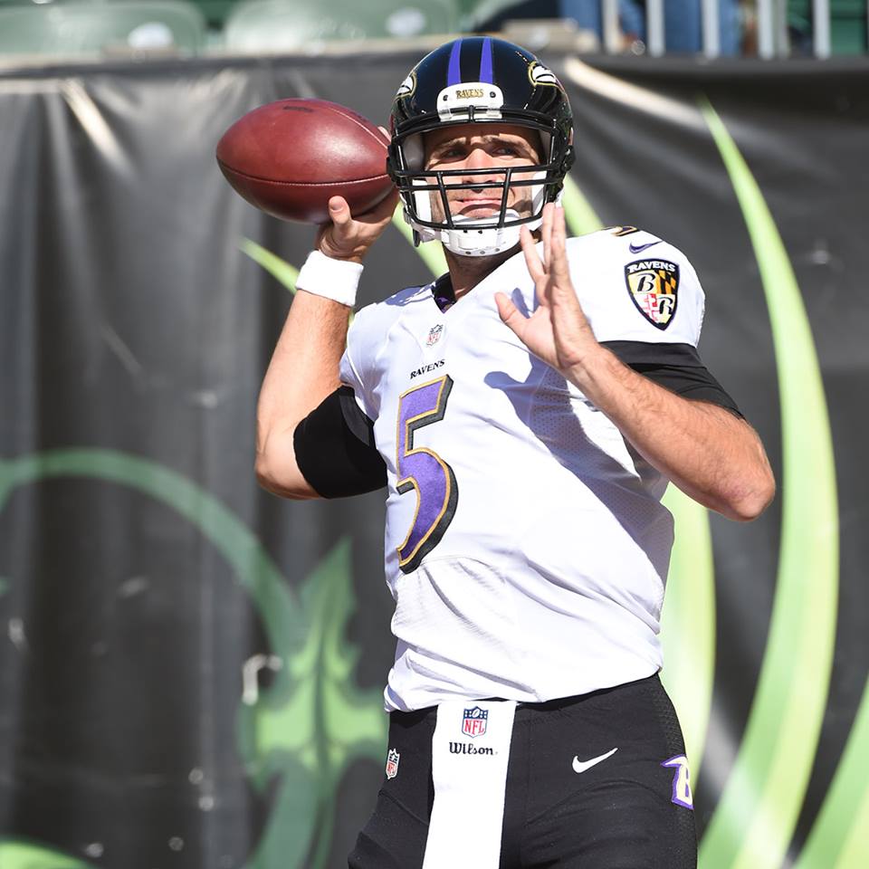 Joe Flacco é o quarterback titular do Baltimore Ravens