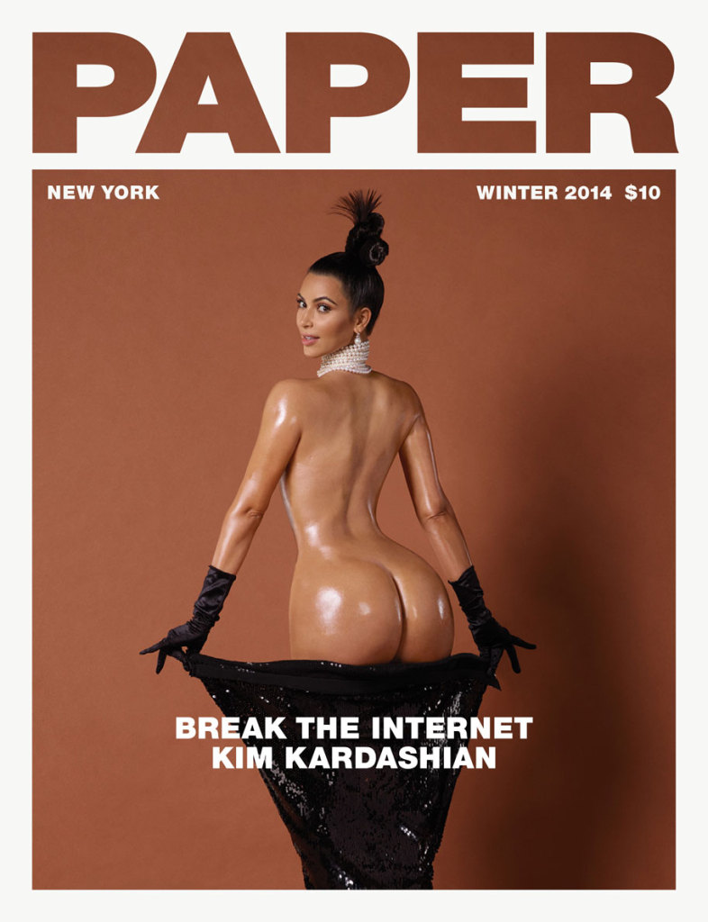 Kim Kardashian, na capa da Paper Magazine
