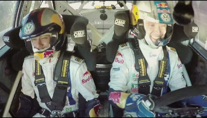 Sébastien Ogier riu do medo do atacante do Barcelona dentro do carro