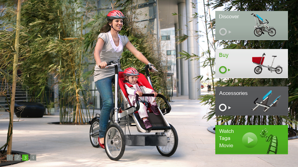 Uma bicicleta que vira carrinho para carregar a criançada, eis o que a Tagabike é. Talvez seria um tanto arriscado usá-la como transporte em ruas de metrópoles brasileiras, é verdade, mas, para passear com a família no parque, parece uma boa pedida.