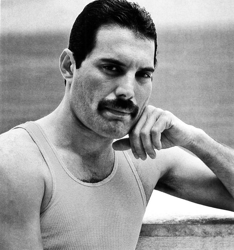 A partir dos anos 1980, Freddie Mercury do Queen adotou o bigode e usou até morrer em 1991