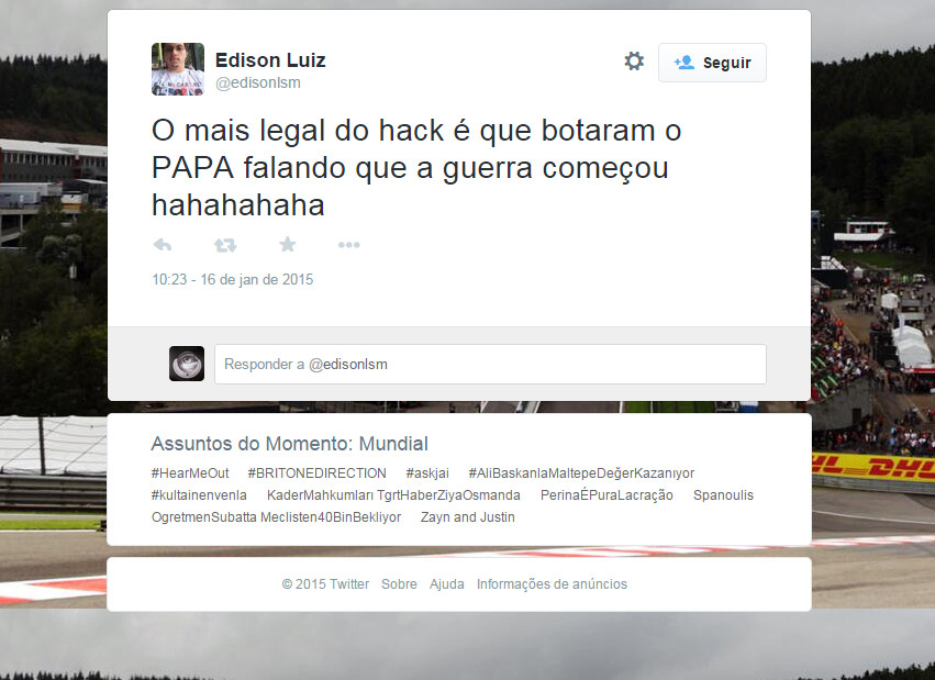 Pô hackers! Mancada hein meu! Quer zoar zoa direito. Falta de respeito viu :p