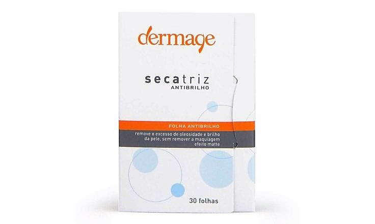 Folhas Antioleosidade Secatriz 30 unidades, remove instantaneamente o excesso de oleosidade e brilho da pele; R$ 56,10, na Dermage (www.dermage.com.br). Preço pesquisado em janeiro de 2015, sujeito a modificações 