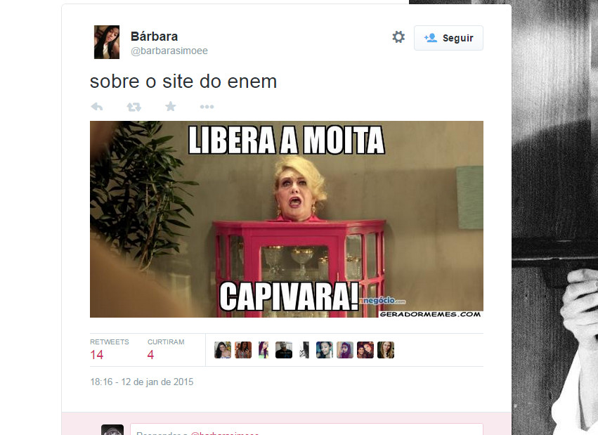 Os comentários do Enem no Twitter