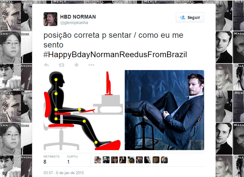 #HappyBdayNormanReedusFromBrazil