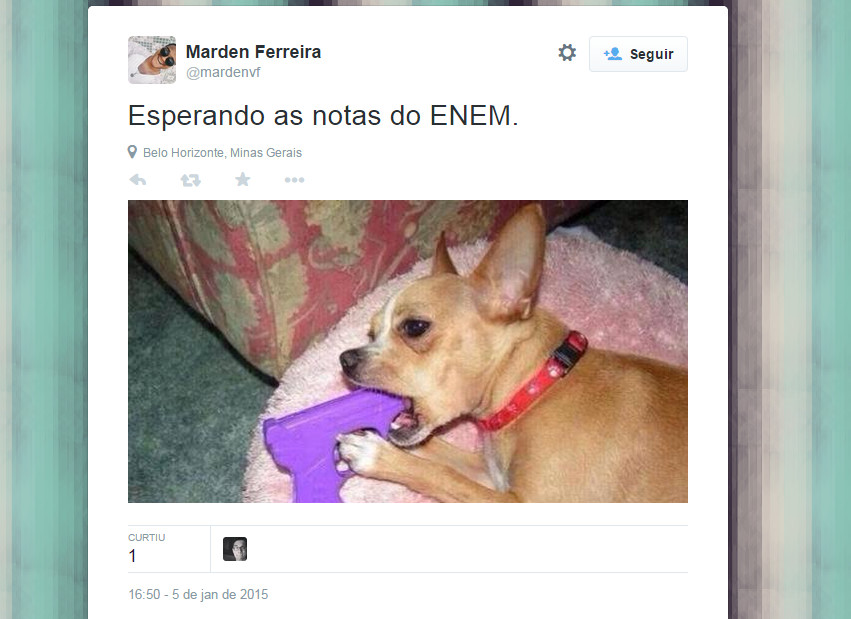 Os comentários do Enem no Twitter