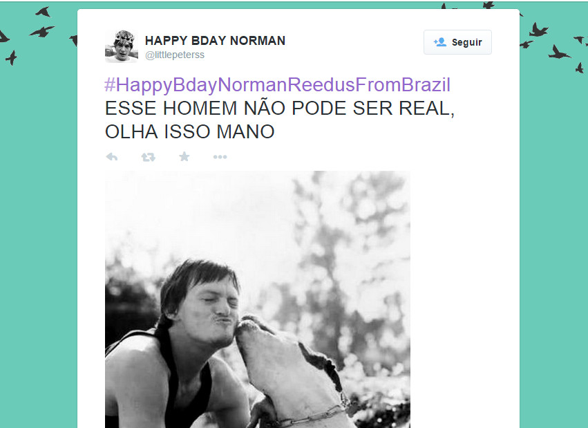 #HappyBdayNormanReedusFromBrazil