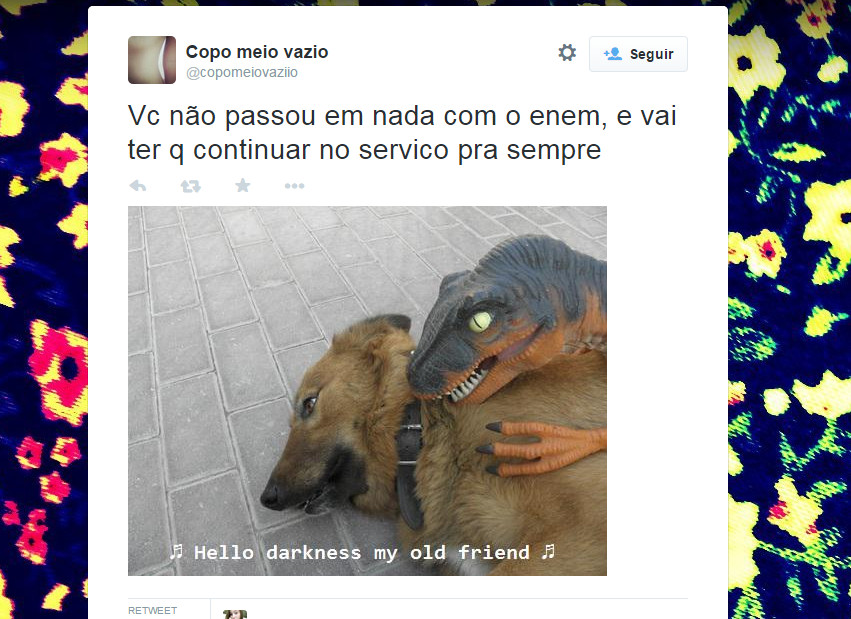 Os comentários do Enem no Twitter