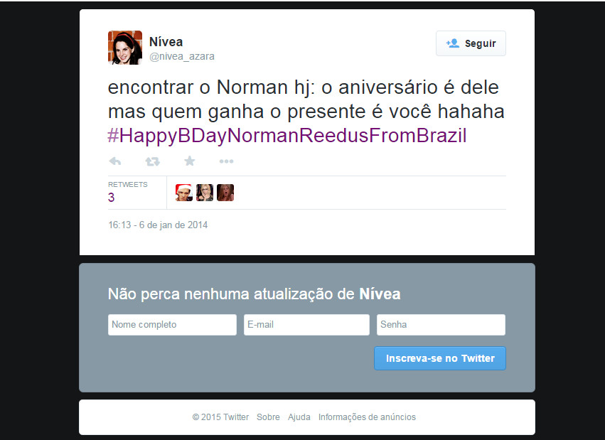 #HappyBdayNormanReedusFromBrazil