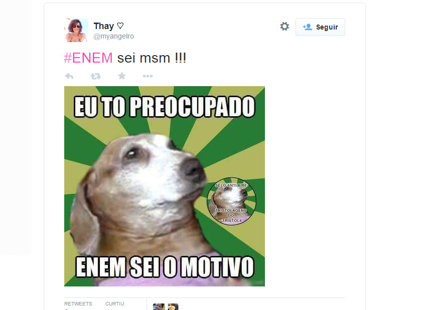 Os comentários do Enem no Twitter