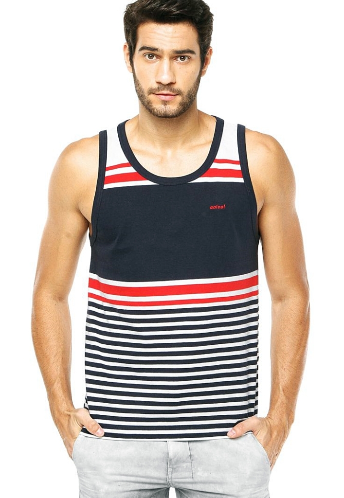 Regata listrada da Colcci; R$ 150, na Dafiti (www.dafiti.com.br). Preço pesquisado em janeiro de 2015, sujeito a modificações
