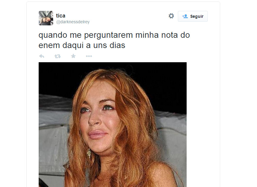 Os comentários do Enem no Twitter