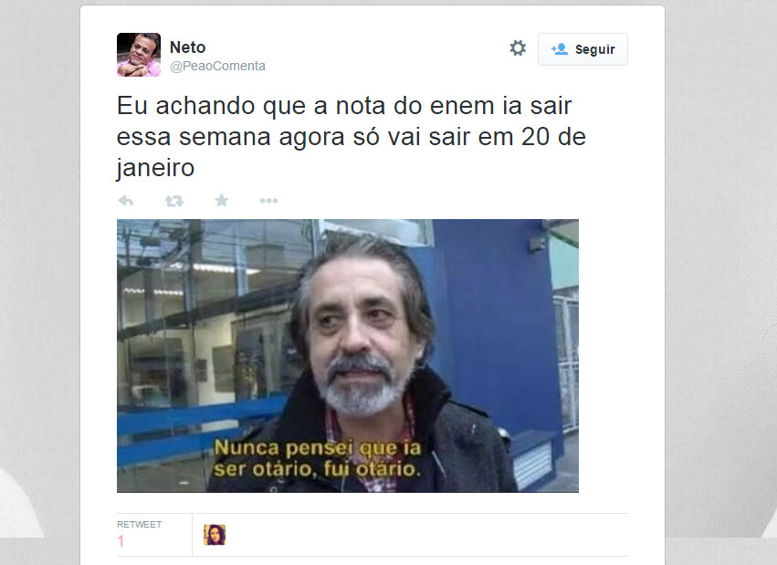 Os comentários do Enem no Twitter