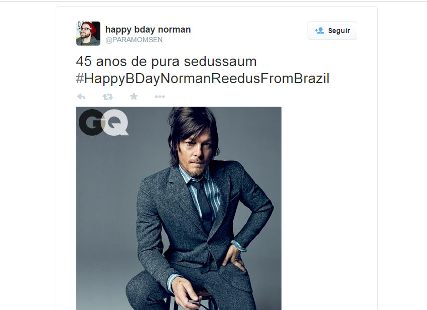 #HappyBdayNormanReedusFromBrazil