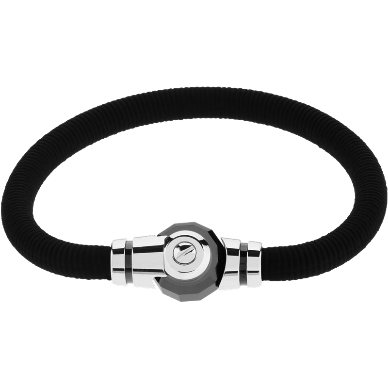 Pulseira Revolution; R$ 495, na Swarovski (Tel.: 11 3816-7111). Preço pesquisado em janeiro de 2015, sujeito a modificações