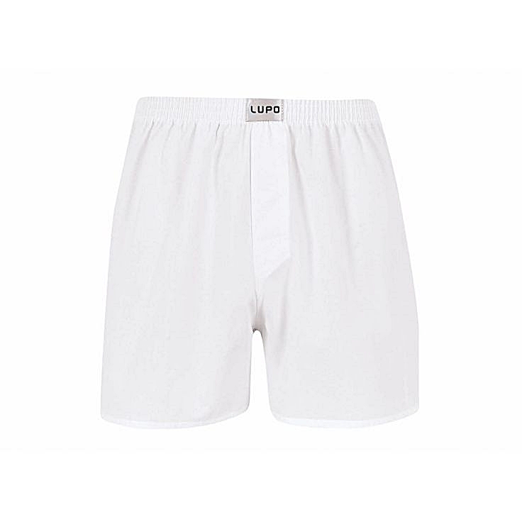 Cueca samba-canção 100% algodão; R$ 36,50, na Lupo (www.lupostore.com.br). Preço pesquisado em janeiro de 2015, sujeito a modificações