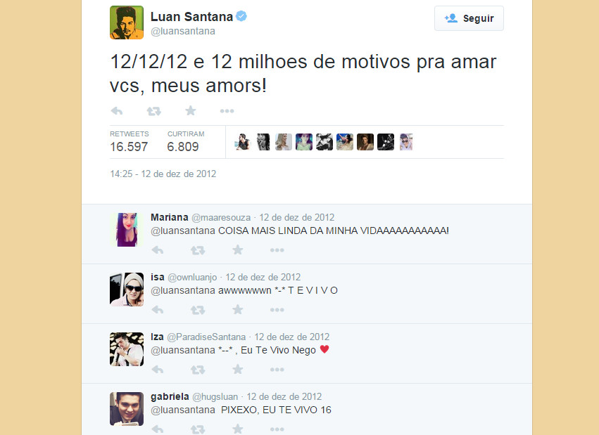 Luan Santana, seu galanteador barato