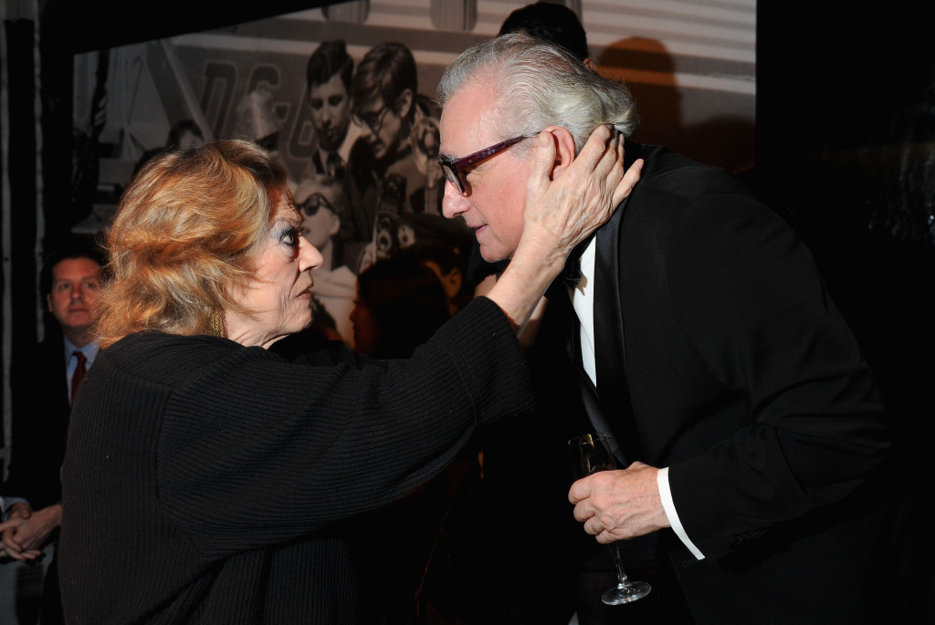 Anita com o cineasta Martin Scorsese celebrando os 50 anos de La Dolce Vita.