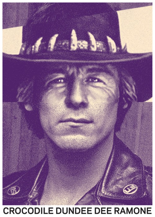 ... Houvesse um cruzamento entre Crocodilo Dundee e Dee Dee Ramone?