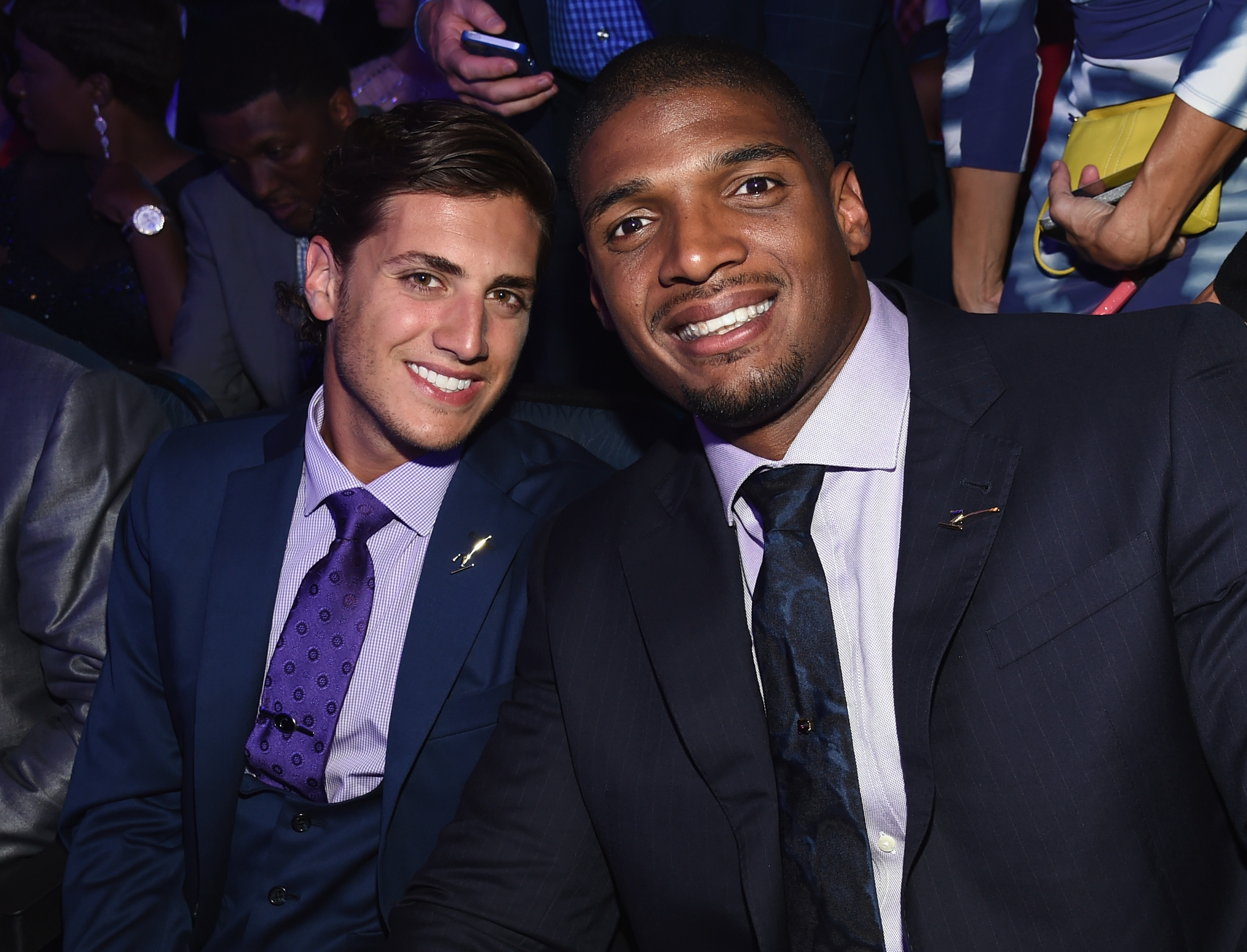 LOS ANGELES, CA - JULY 16:  Vito Cammisano and NFL player Michael Sam attend The 2014 ESPYS at Nokia Theatre L.A. Live on July 16, 2014 in Los Angeles, California.  (Photo by Michael Buckner/Getty Images For ESPYS)