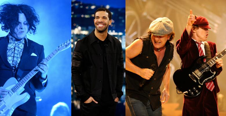 Jack White, Drake, AC/DC