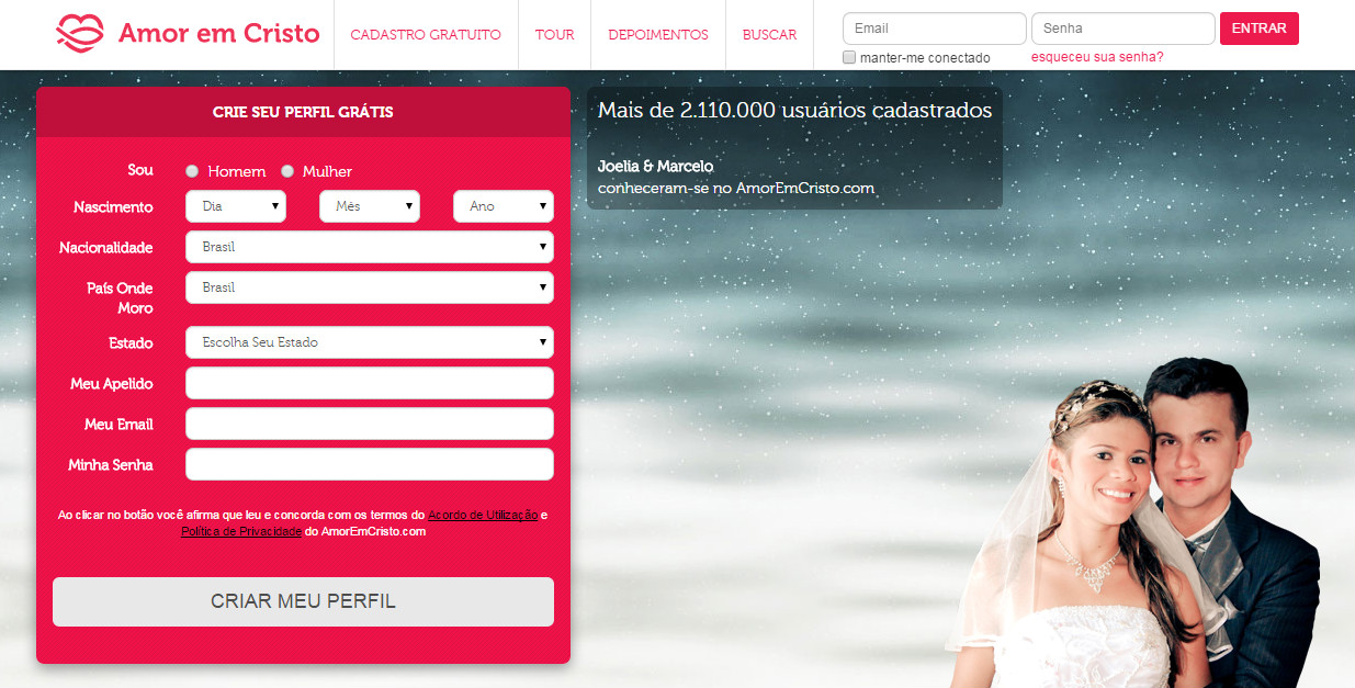 O alvo principal do site é logicamente ajudar a iniciar relacionamentos entre pessoas cristãs. Também é um espaço onde cristãos podem se encontrar para conversar, trocar idéias e convicções espirituais, fazer novas amizades, estudar a bíblia e/ou achar a pessoa certa para se relacionar