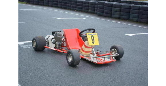 ... em um kart pilotado pelo próprio Ayrton Senna?