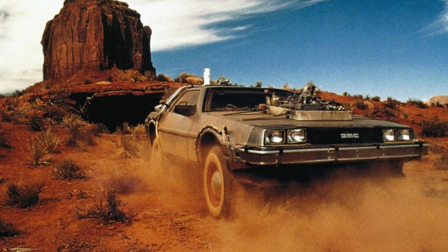 O DeLorean chegava ao velho oeste