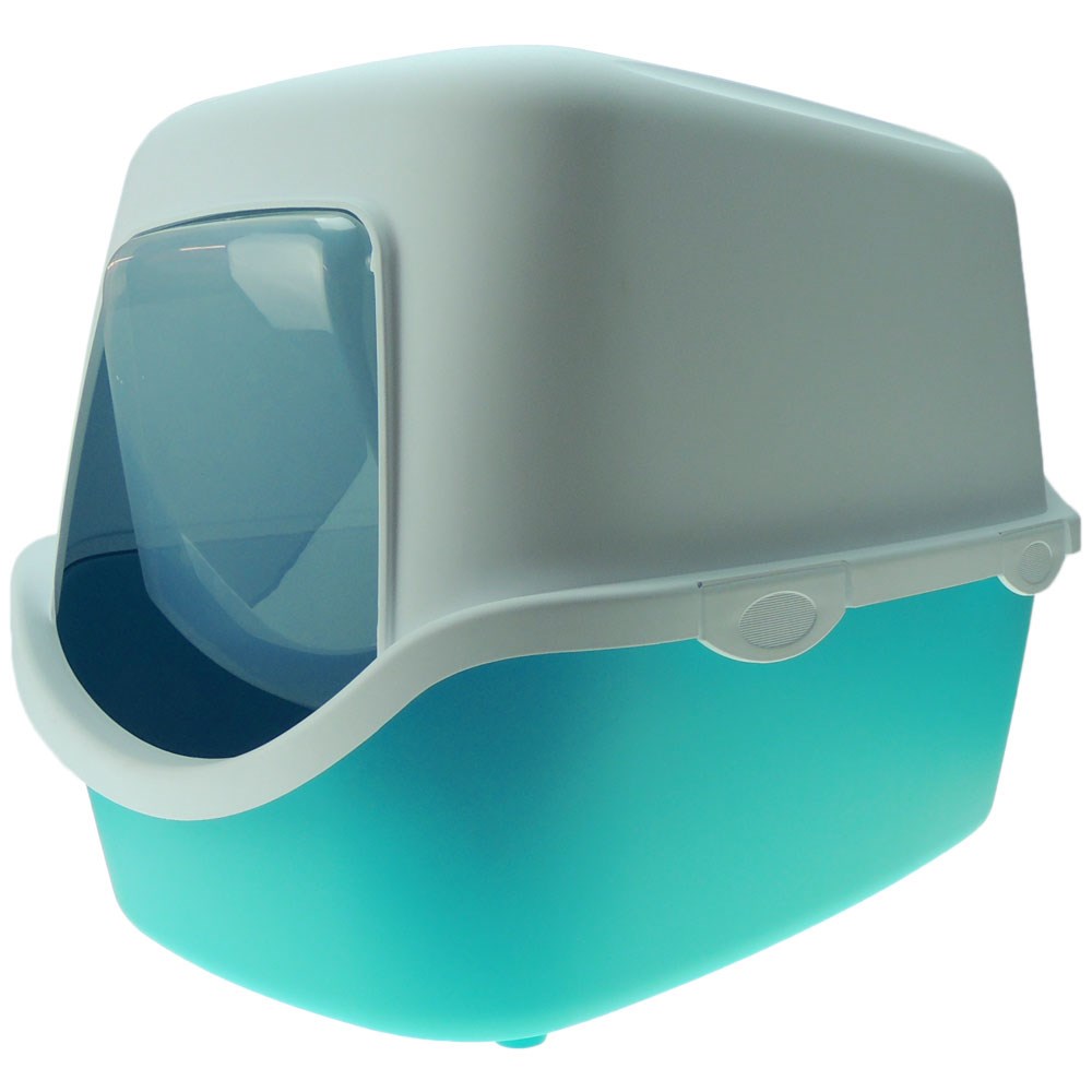 Uma boa opção para se livrar das caixinhas de areia tradicionais e do odor que elas deixam é optando por esse <a href="http://www.petlove.com.br/banheiro-american-pets-cathy-filter-coberto-azul-3102964/p" target="_blank"><em>banheirinho</em></a> coberto, que vai proporcionar a ele maior privacidade na hora de fazer as necessidades (quem sabe assim ele começa a te dar privacidade também na hora que você vai ao banheiro?). R$ 89,90.