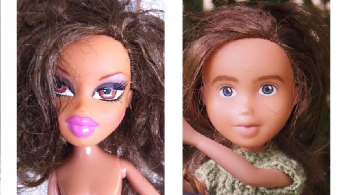 Artista remove maquiagem de bonecas contra a sexualização excessiva