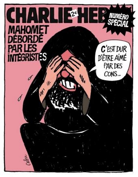 Uma das maiores controvérsias do jornal foi a publicação de um cartum de Maomé, em 2006, em que ele diz, chorando: 'É difícil ser amado por idiotas'. O então presidente Jacques Chirac acusou o periódico de 'claras provocações'. Grupos muçulmanos processaram a publicação.