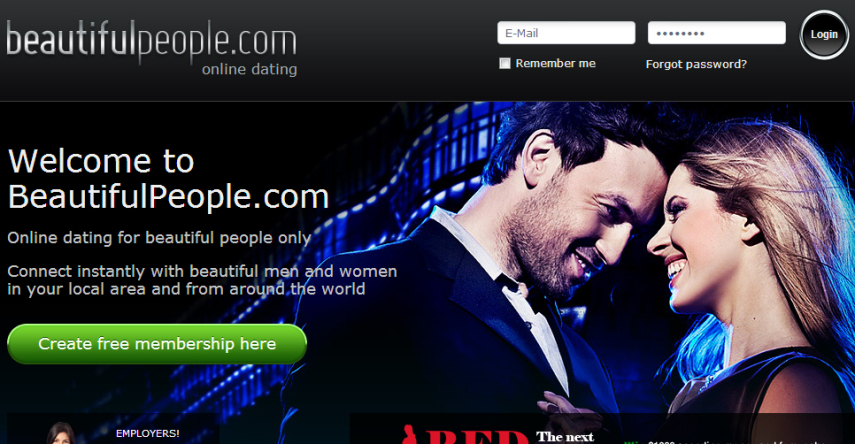 Beautiful People é um site que se define como 