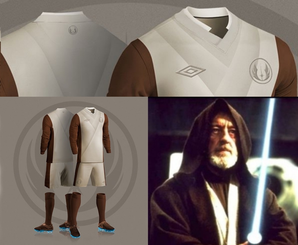 O mestre Obi-Wan Kenobi foi representado pela Umbro, com as cores clássicas utilizadas pelo personagem
