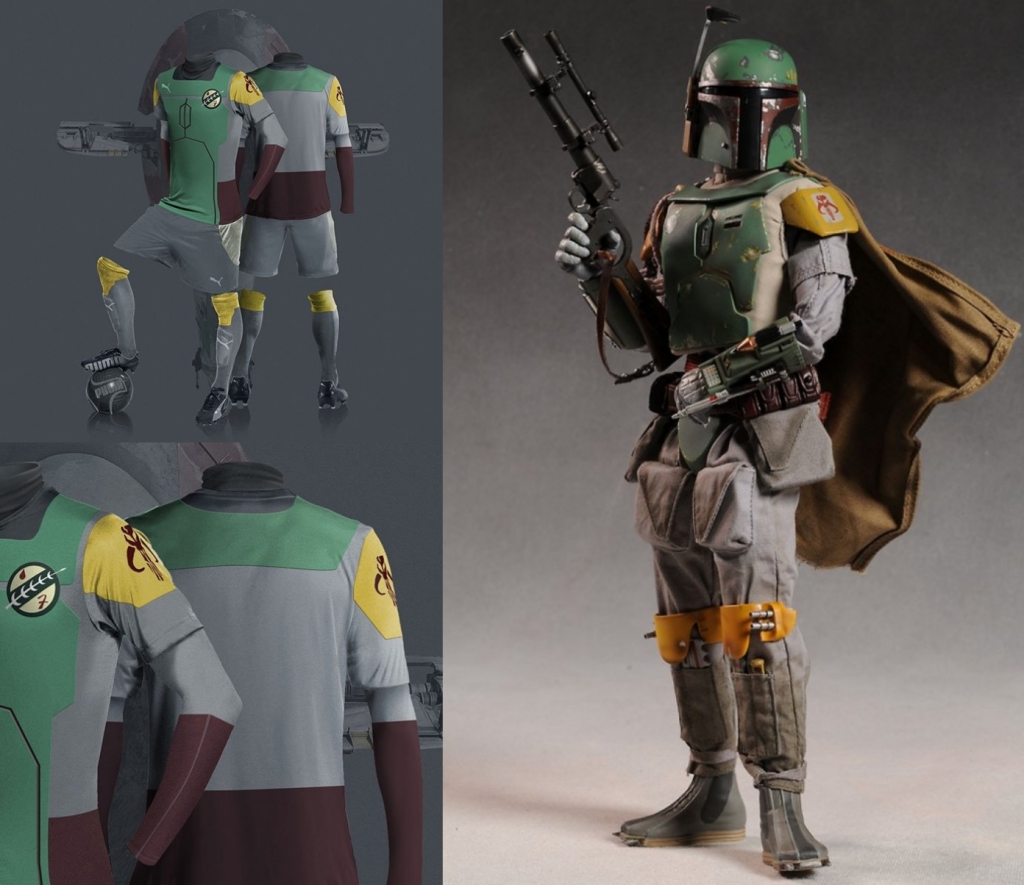 Até Boba Fett foi lembrado pela designer.