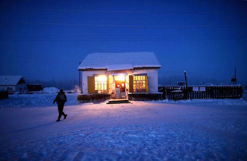 As 500 pessoas que vivem em Oymyakon estão acostumadas a temperaturas de  -50º C