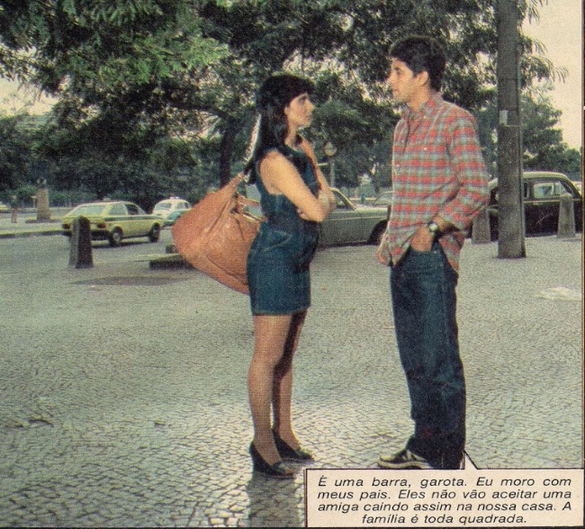 A fotonovela foi clicada nas ruas de São Paulo em 1983