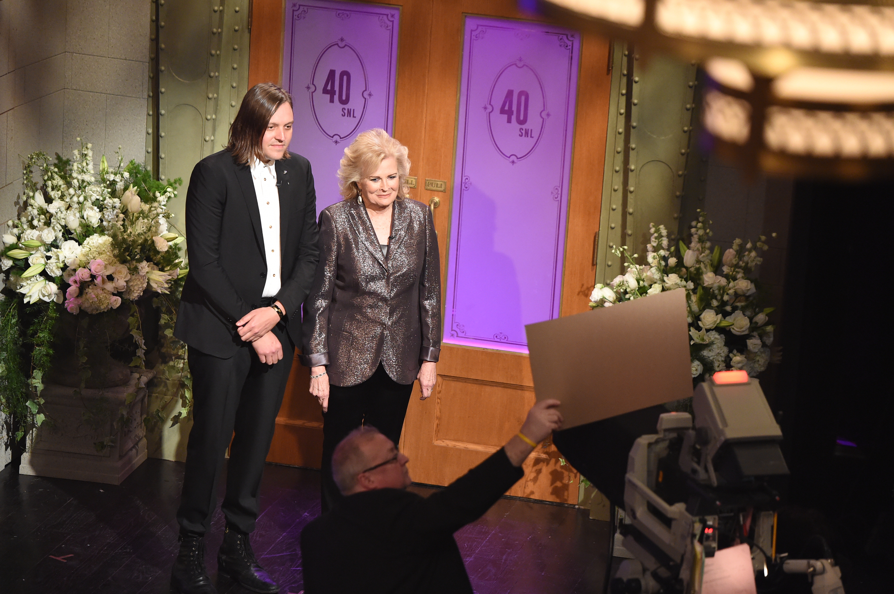Win Butler, do Arcade Fire, e Candace Bergen
