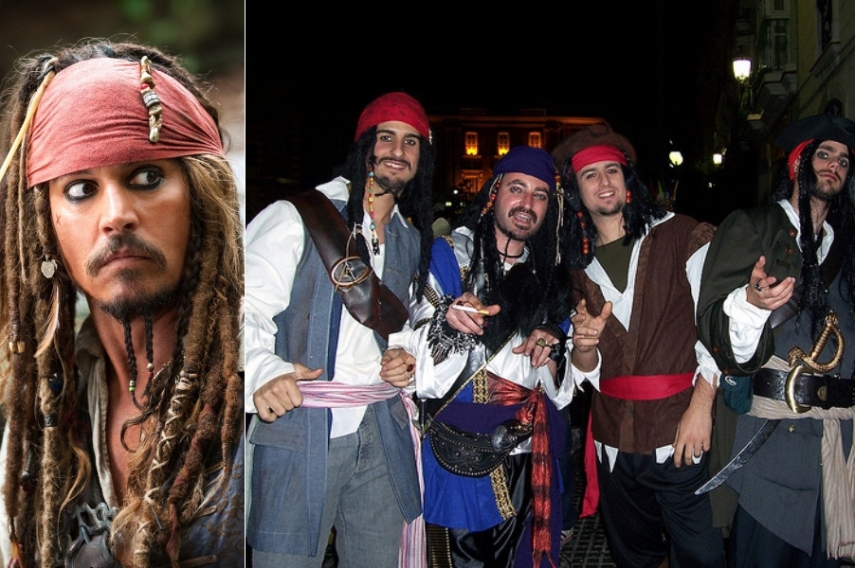 O personagem, vivido por Johnny Depp, é sucesso em carnavais desde 2004, ano seguinte ao lançamento do primeiro filme da franquia Piratas do Caribe. Não tem filme novo desde 2011, então os piratas bêbados vêm diminuído