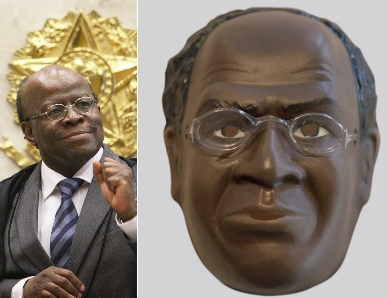 Para o Carnaval de 2013, fizeram sucesso as máscaras de pessoas envolvidas com o escândalo do Mensalão, tais como José Dirceu e Roberto Jefferson. A máscara de Joaquim Barbosa, ministro do STF e relator do processo, se esgotou em várias lojas