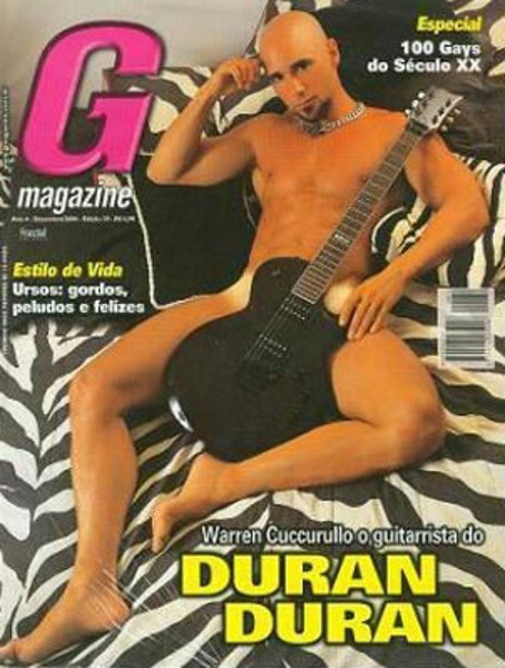 O guitarrista da banda gringa Duran Duran foi o peladão de dezembro de 2000